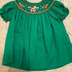 Rosalina Smocked Christmas Dress 6M